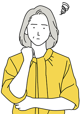 悩む人