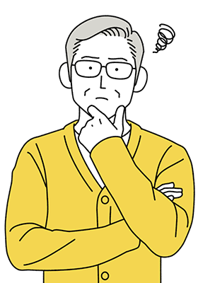 悩む人